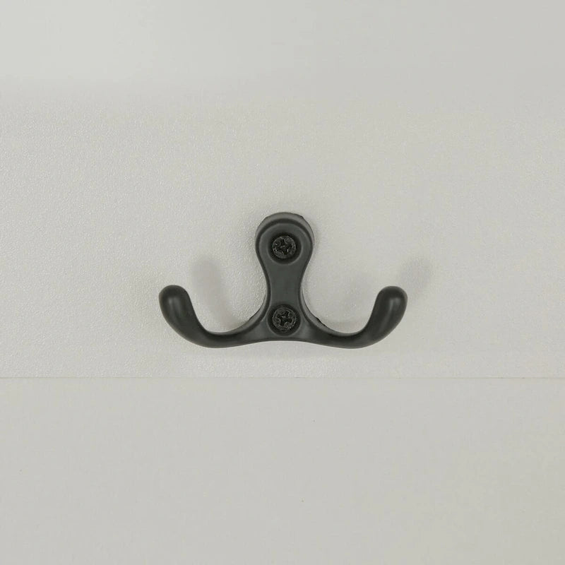 Porte-manteau classique avec 3 crochets, banc de rangement pour entrée, couloir