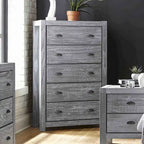 Commode 5 tiroirs en bois massif Montauk Grain Wood Furniture