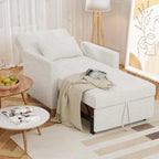 AECOJOY Fauteuil Convertible 3-en-1 avec Oreiller et Dossier Réglable