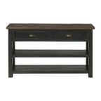 The Gray Barn Downington Table console de canapé à 2 tiroirs en bois massif