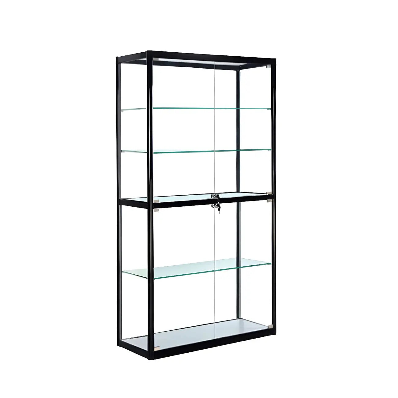 Vitrine rectangulaire contemporaine en verre noir