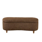 Banc de rangement rabattable INK+IVY Bailey Taupe Boucle