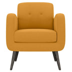 Fauteuil d'appoint mi-siècle jaune moutarde Carson Carrington Keflavik