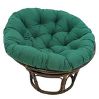 Fauteuil Papasan en rotin de 42 pouces avec coussin en sergé