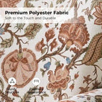Fauteuil à bascule pivotant Georg en tissu confortable à motif floral avec accoudoirs arrondis par HULALA HOME