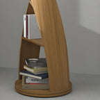 Bibliothèque verticale contemporaine en bois à 5 niveaux Hourglass
