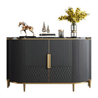 Buffet Glam Marble gris avec rangement