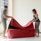 Avana Kami Chaise convertible / Yoga & Massage - Pouf 2 en 1 avec chaise longue de yoga escamotable, Microvelours - N/A