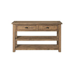 The Gray Barn Downington Table console de canapé à 2 tiroirs en bois massif
