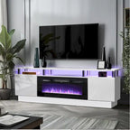 Meuble TV cheminée de 70 po avec foyer électrique de 36 po