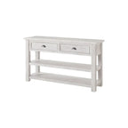 The Gray Barn Downington Table console de canapé à 2 tiroirs en bois massif