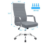Chaise de bureau Homall nervurée Chaise de bureau d'ordinateur