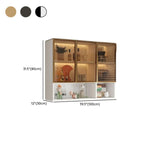 Armoire de cuisine murale grise en bois pour rangement