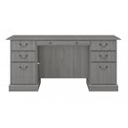 Bureau de direction Bush Furniture Saratoga avec tiroirs et rangements