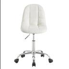 Chaise de bureau à domicile sans accoudoirs Javlergo, chaise de bureau d'ordinateur réglable en hauteur avec roulettes