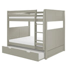 Lit superposé Camaflexi double sur double avec lit gigogne simple - Tête de lit à panneaux