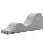 Avana Kami Chaise convertible / Yoga & Massage - Pouf 2 en 1 avec chaise longue de yoga escamotable, Microvelours - N/A