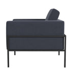 Fauteuil club moderne HomePop rembourré avec cadre en métal