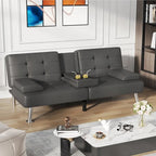 Canapé Futon Convertible Homall avec Porte-gobelets et Oreillers