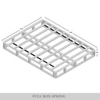 Base de sommier tapissier en bois massif CraftPorch de 8 pouces avec lattes en bois