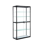 Vitrine rectangulaire contemporaine en verre noir