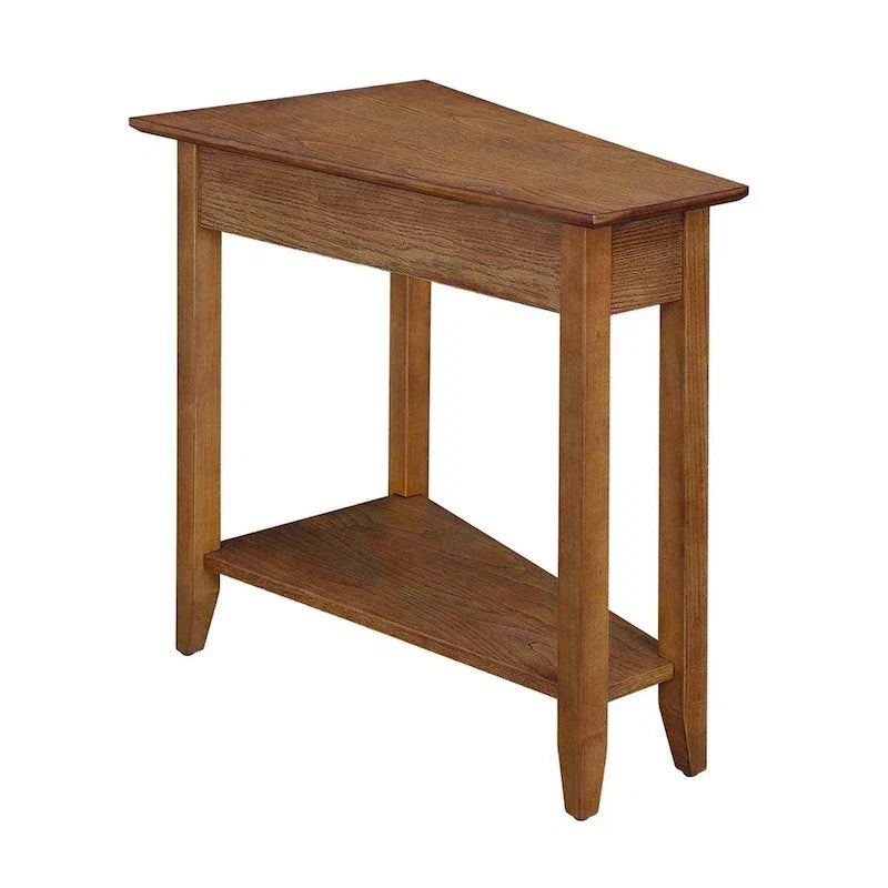 Table d'appoint d'angle American Heritage avec étagère de Convenience Concepts