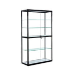 Vitrine rectangulaire contemporaine en verre noir