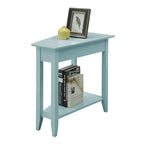 Table d'appoint d'angle American Heritage avec étagère de Convenience Concepts