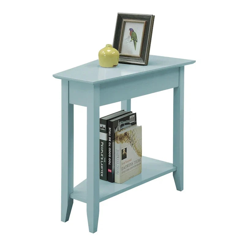 Table d'appoint d'angle American Heritage avec étagère de Convenience Concepts