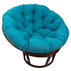 Fauteuil Papasan en rotin de 42 pouces avec coussin en sergé