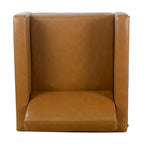 Fauteuil club moderne HomePop rembourré avec cadre en métal