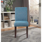 Chaise Parsons Copper Grove Five Bridge Eco en similicuir avec clous