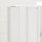 Armoire de rangement métallique à 2 portes avec étagères réglables