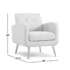 Fauteuil d'appoint mi-siècle jaune moutarde Carson Carrington Keflavik