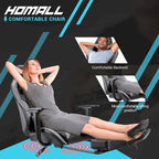 Chaise de jeu avec repose-pieds - Chaise de bureau ergonomique