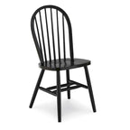 Chaise de salle à manger à dossier fuseau Windsor en bois massif International Concepts