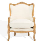 Fauteuil à oreilles Kali Oak en lin naturel - 34Lx34Px40H