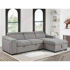 Canapé d'angle convertible Roomfitters 103 avec méridienne de rangement, appuis-tête réglables, canapé-lit en L