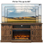 Meuble TV Cheminée de Ferme, Meuble Multimédia, Console Multimédia