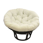 Fauteuil Papasan en rotin de 42 pouces avec coussin en sergé