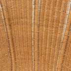 Fauteuil d'appoint fleur Blossom en rotin bohème miel
