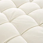 Canapé-lit Chenille avec dossier touffeté et 2 oreillers détachables pour le salon