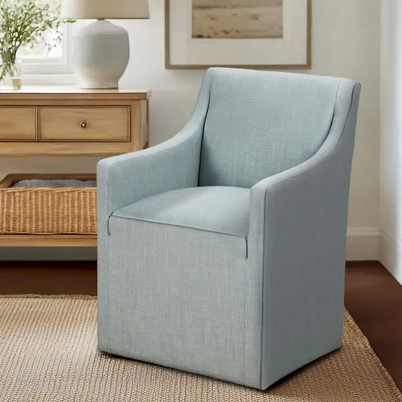 Chaise de salle à manger Charlotte avec roulettes