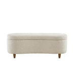 Banc de rangement rabattable INK+IVY Bailey Taupe Boucle