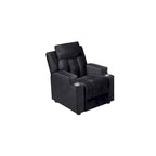 Fauteuil inclinable de luxe pour enfants avec repose-pieds, appuie-tête et 2 porte-gobelets, en microfibre, pour les enfants de 3 ans et plus