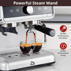 Machine à café expresso, avec moulin, réservoir d'eau de 2,8 L