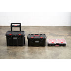 Keter Stack-n-Roll – Système modulaire 3 pièces de rangement et d'organisation d'outils mobile en résine durable