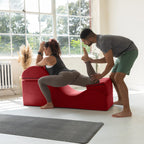 Avana Kami Chaise convertible / Yoga & Massage - Pouf 2 en 1 avec chaise longue de yoga escamotable, Microvelours - N/A
