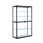 Vitrine rectangulaire contemporaine en verre noir