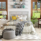 Lit plateforme traditionnel à lattes Amanda pleine grandeur de Furniture of America